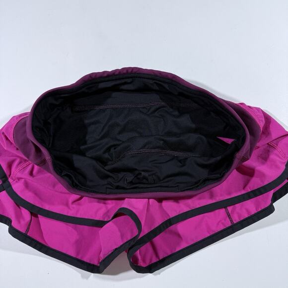 Lululemon Speed Up Shorts 2.5” Size 4 Hot Pink Magenta Black Trim Running - Picture 6 of 10